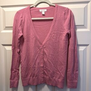 Forever 21 cardigan sweater, pink, size small.